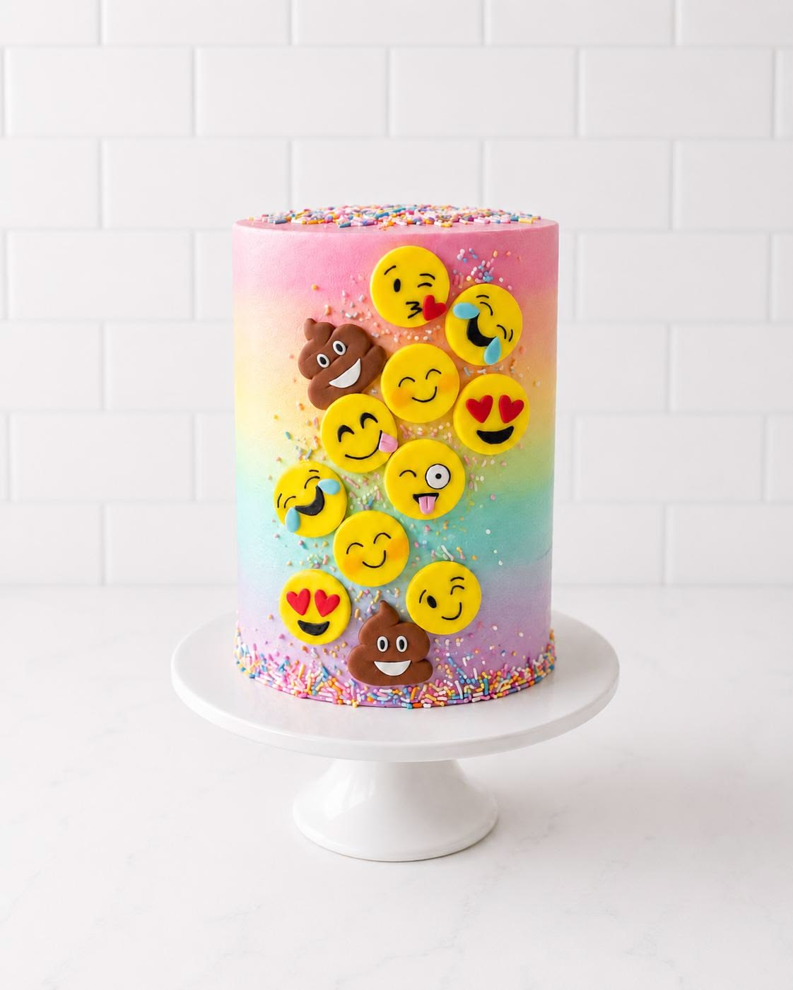 Rainbow Cake: Emoji Edition