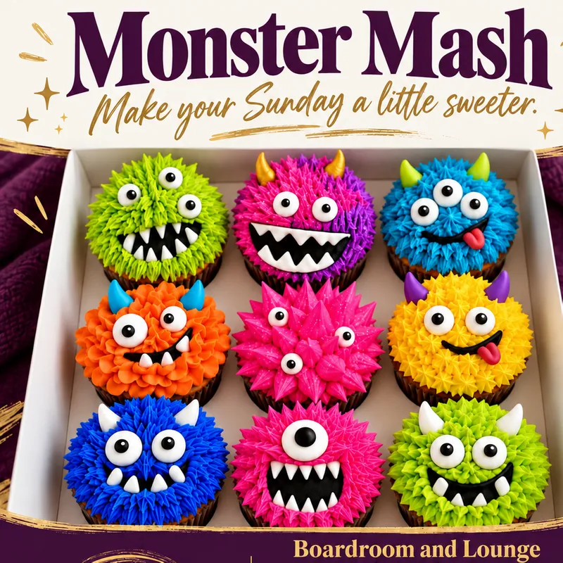 9pk Monster Mash Cupcakes - Cake n Sip