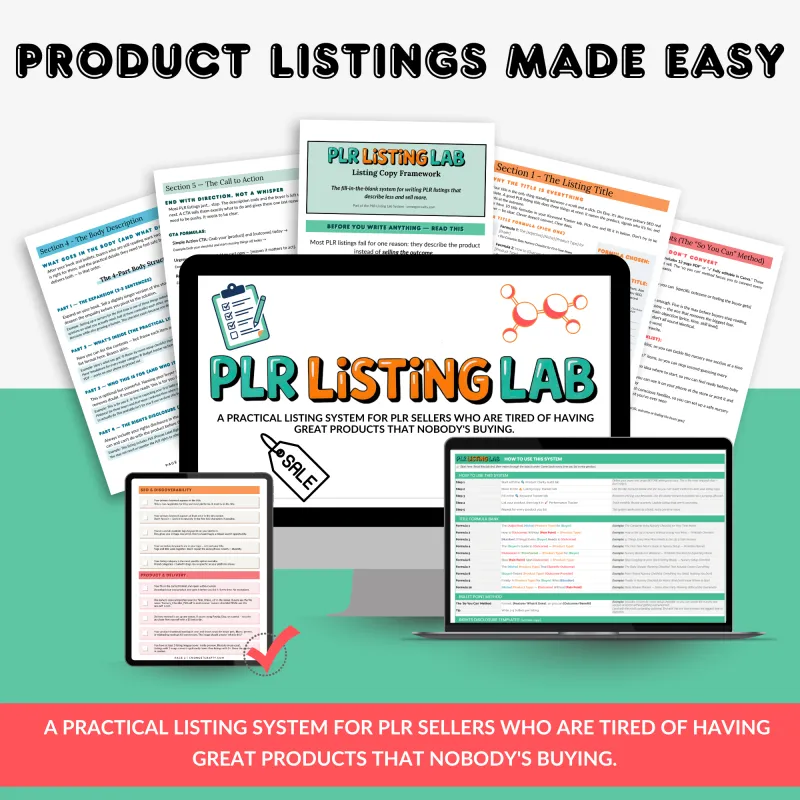 PLR Listing Lab