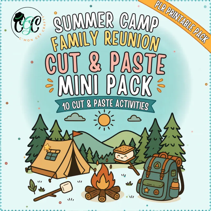 Summer Camp Family Reunion Cut & Paste Mini Pack PLR