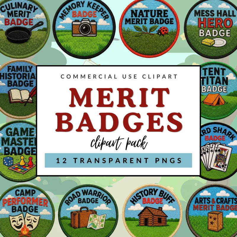 Merit Badges Clipart Pack