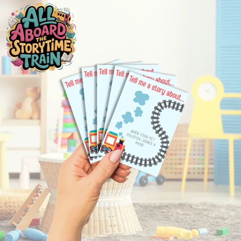 Storytime Train Deck: Story Prompt Cards for Kids