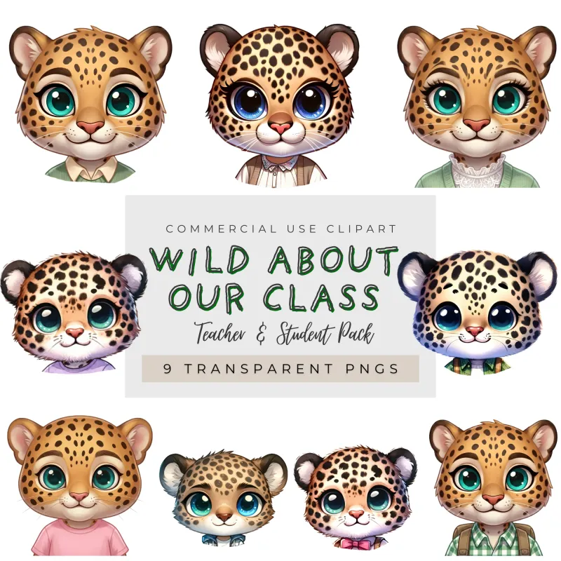 Wild About Our Class Clipart Pack