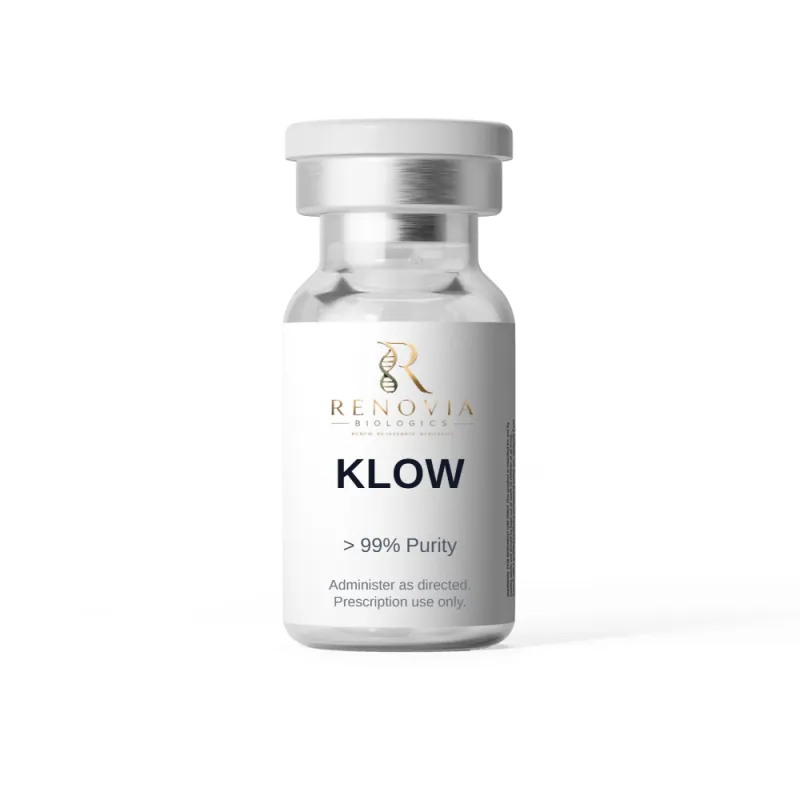 KLOW (BPC-157 / GHK-CU / TB-500 / KPV) 10mg/50mg/10mg/10mg/mL (3mL) - Lyophilized