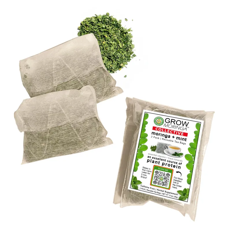 USA Moringa + Mint Reusable Tea Bags