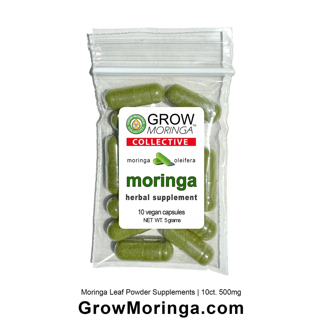 USA Moringa Leaf Powder Capsules