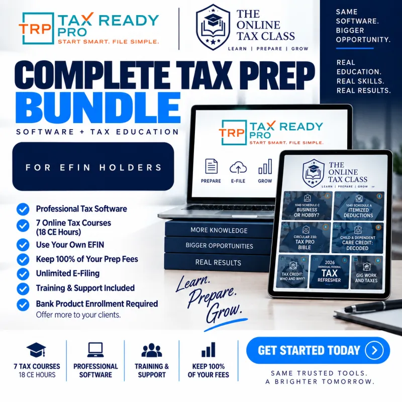 Tax Ready Pro Complete Tax Prep Bundle