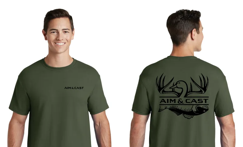 AIM & CAST OG Military Green T-Shirt