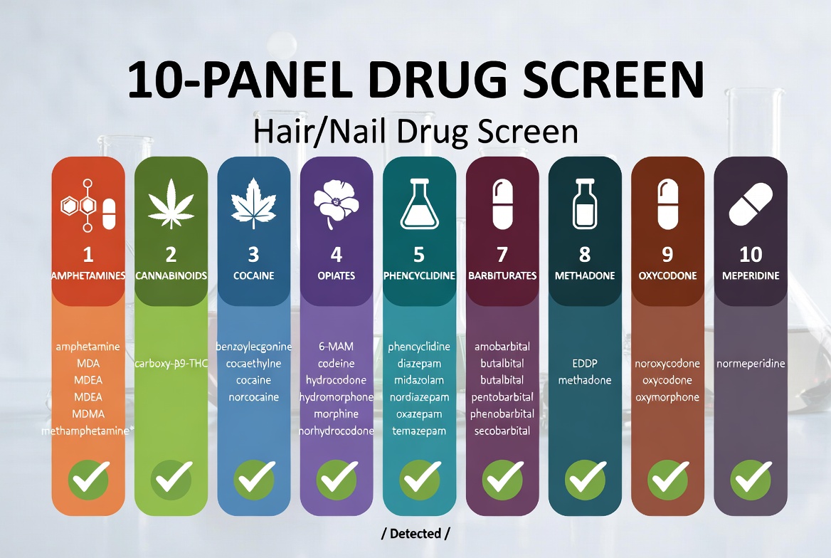 10 Panel Hair/Nail Drug Screen