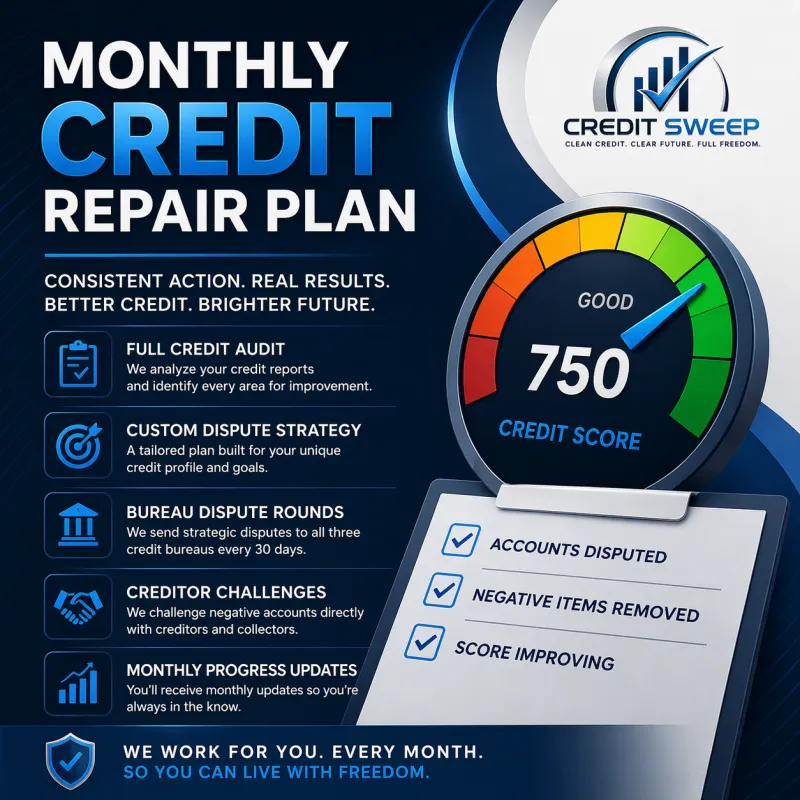 Monthly Credit Repair Plan
