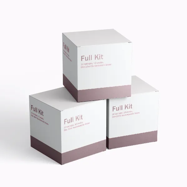 Full Kit (10 syringes, 10 swabs, One 10ml Bacteriostatic Water)