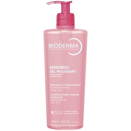BIODERMA SENSIBIO GEL MOUSSANT 200ML-PINK