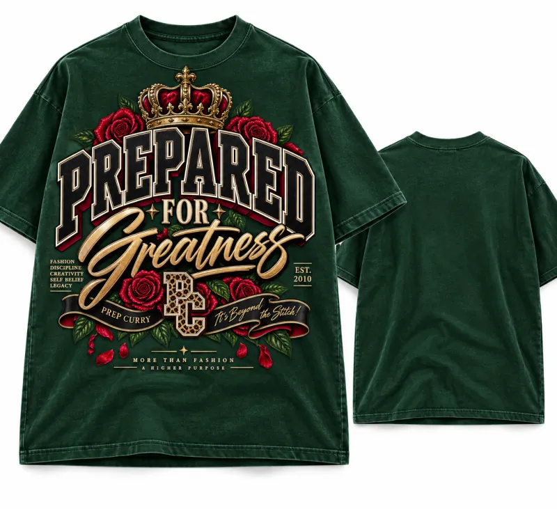 Prep Curry University Tee — Prepared for Greatness