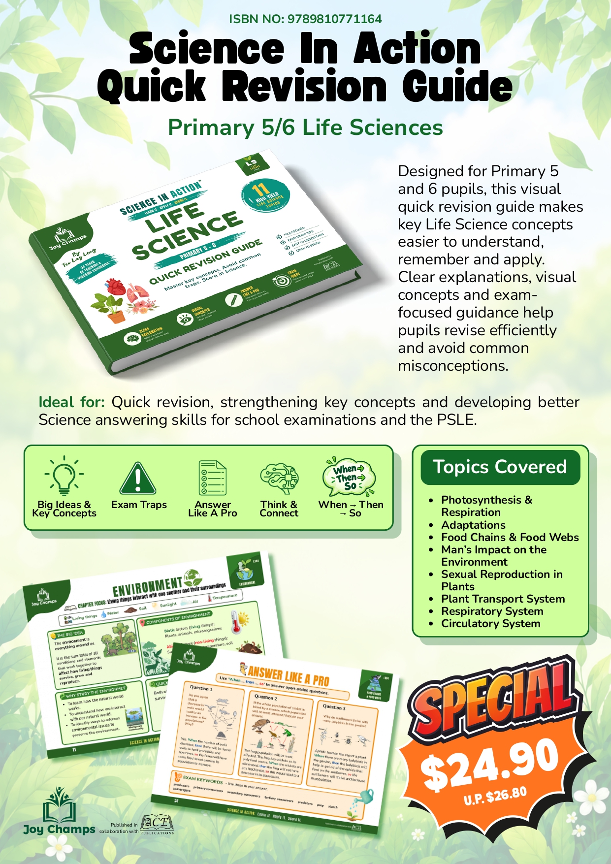 P5 - P6 Life Science - Science In Action (Quick Revision Guide)