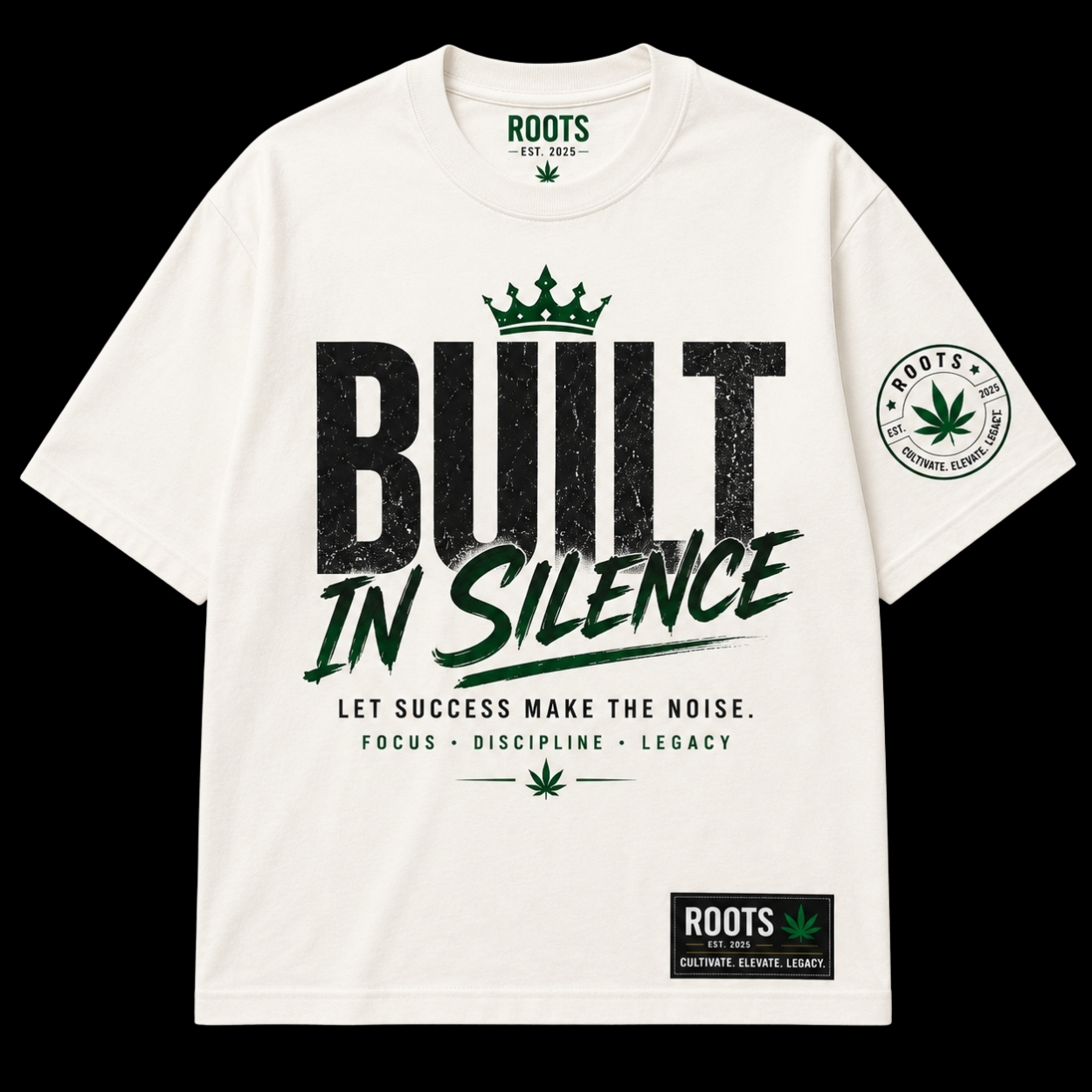 Streetwear 'Roots' graphic T-shirt 