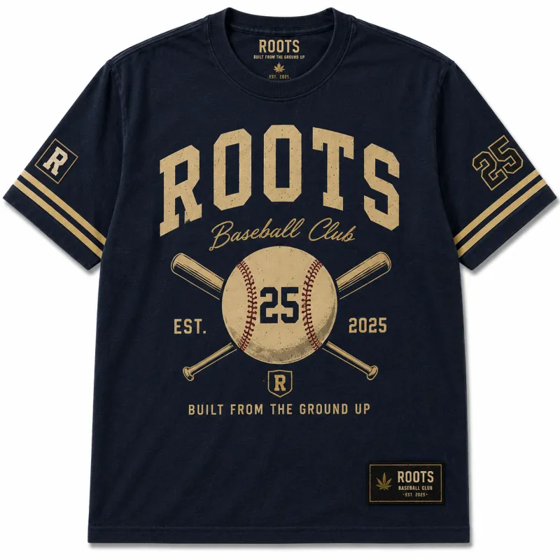 Athlete Varsity baseball tee with distressed graphics