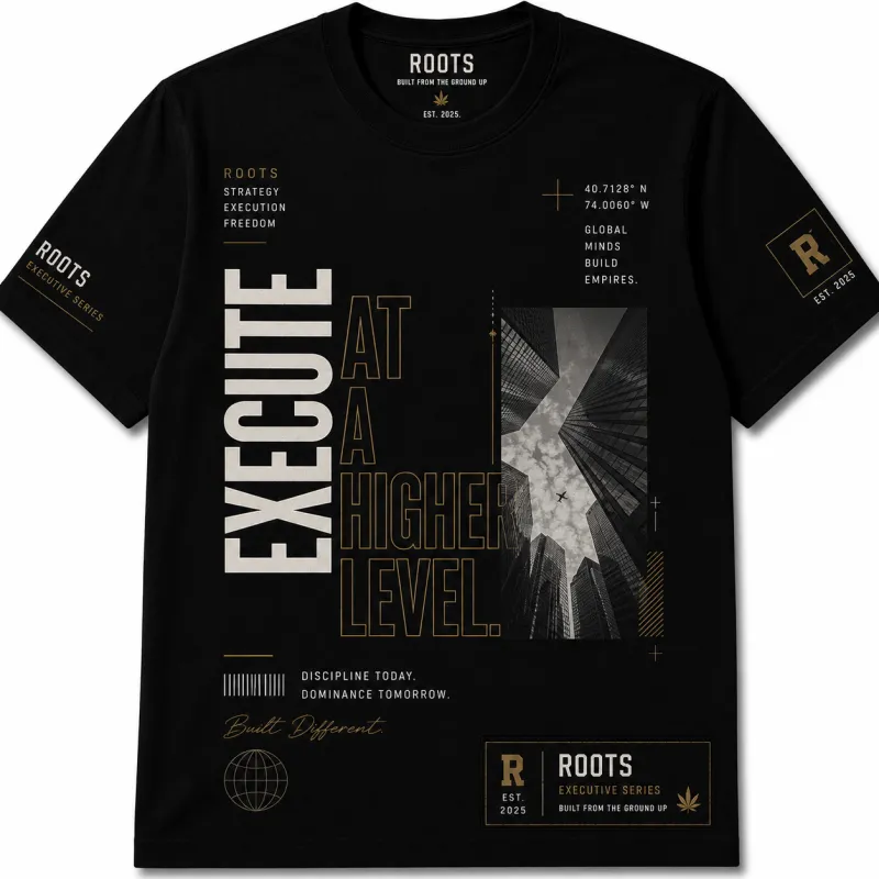 Modern streetwear with bold typography