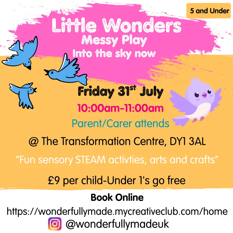 Little Wonders STEAM Summer Sessions-Friday 31st July