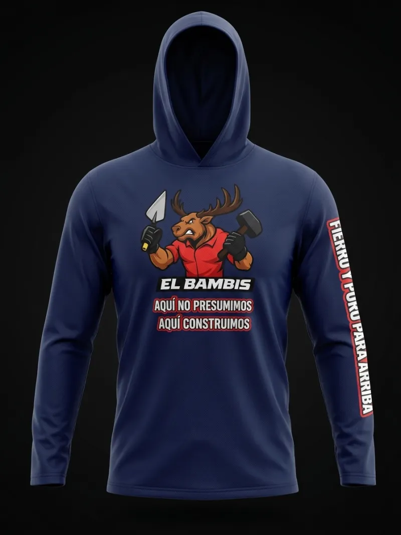Playera Azul El Bambis Construction