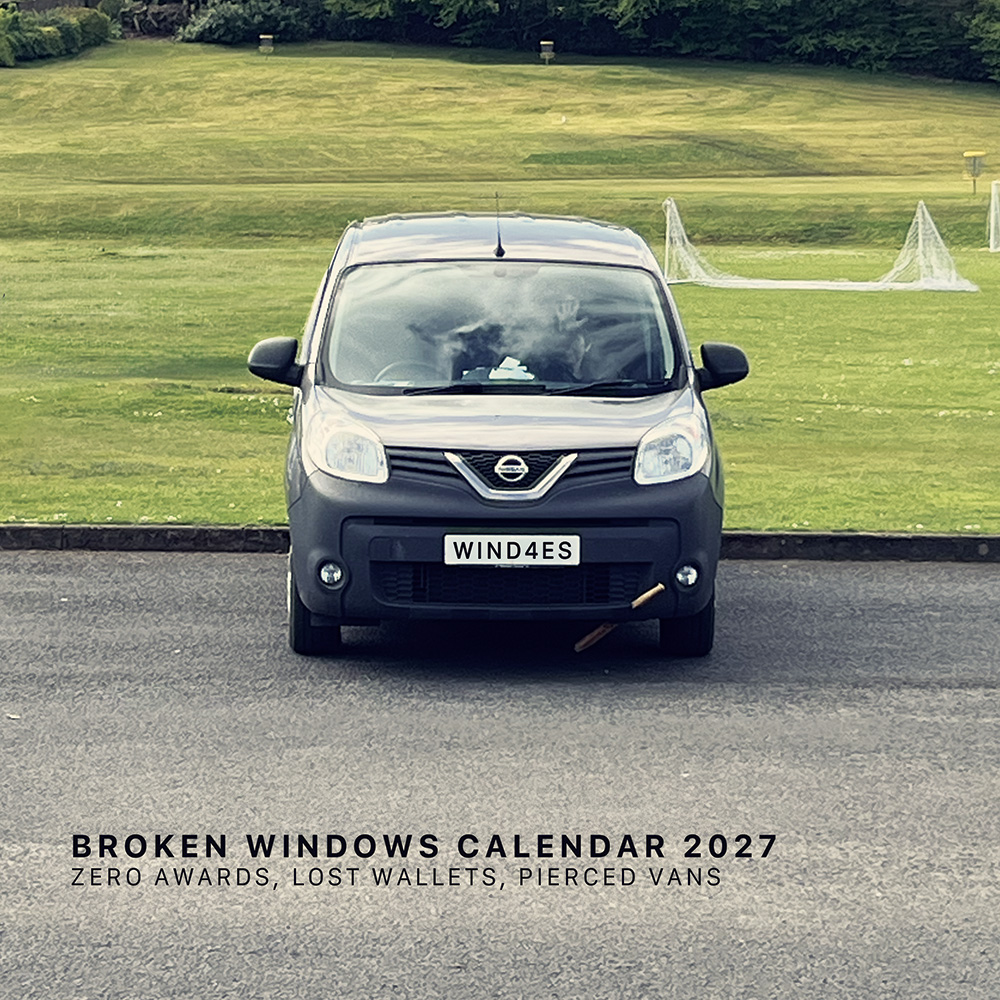 Broken Windows 2027 Calendar