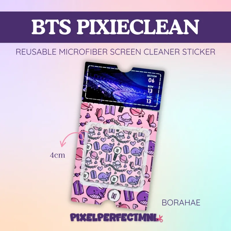 BTS Microfiber Screen Cleaner Sticker