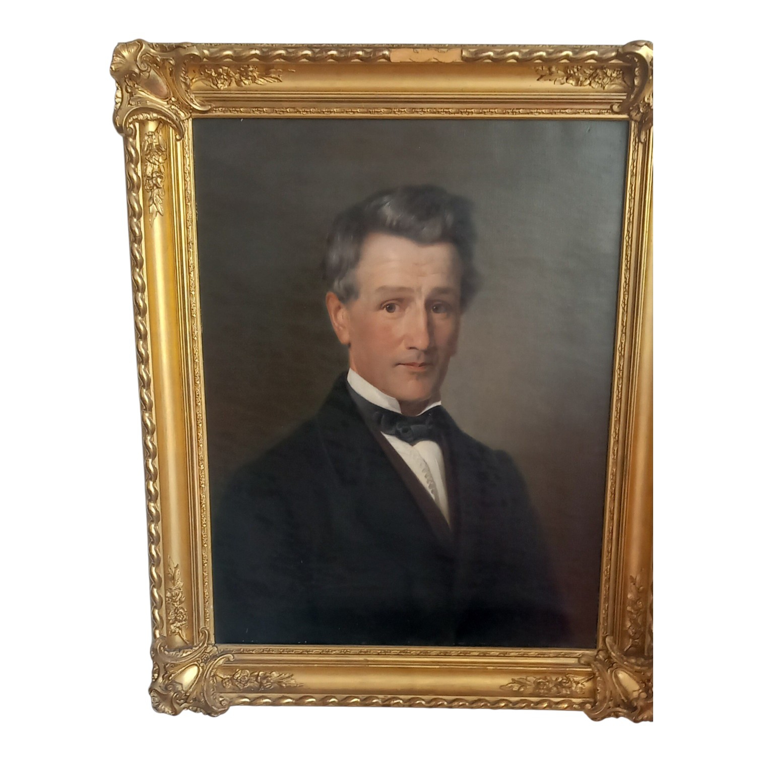 Huile sur toile "Portrait d'homme"
