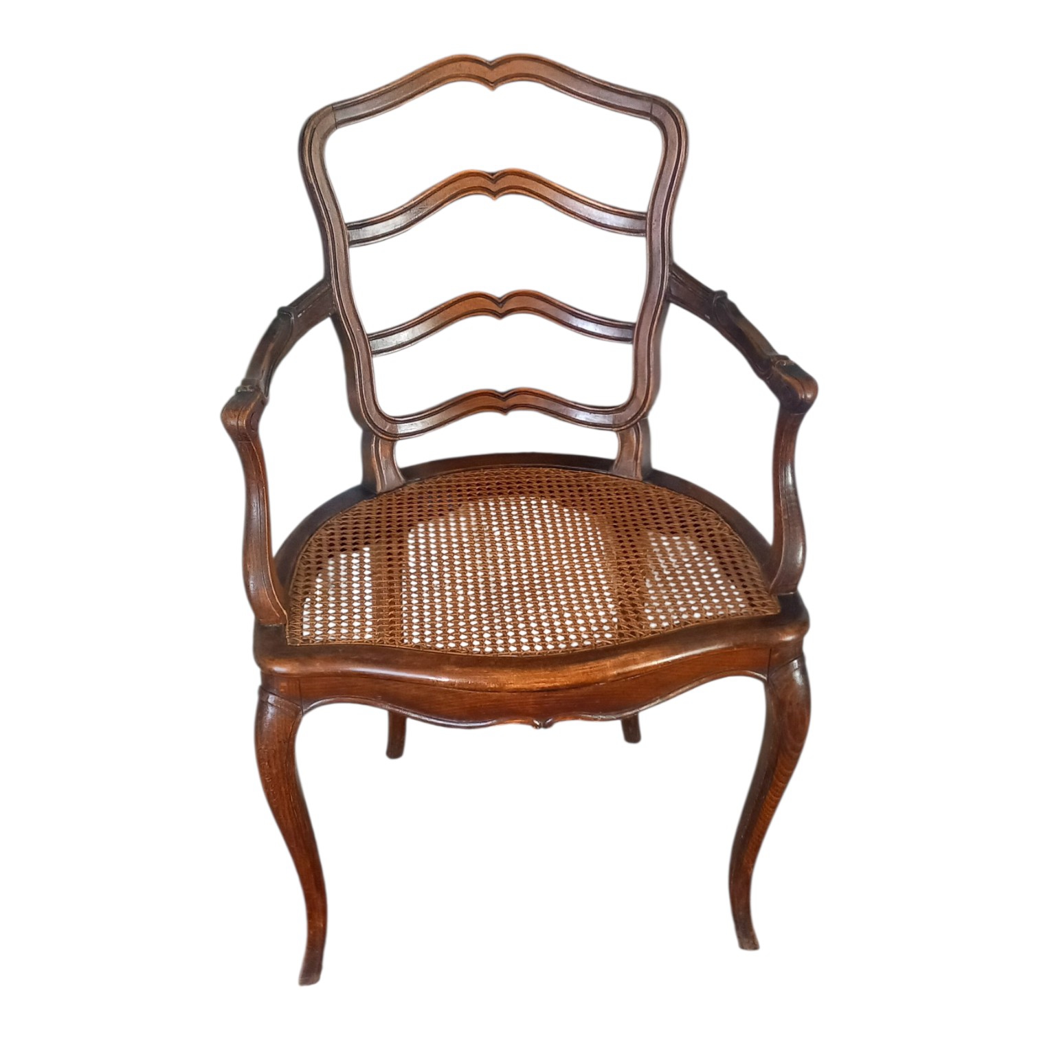 Fauteuil de bureau bois style Louis XVI