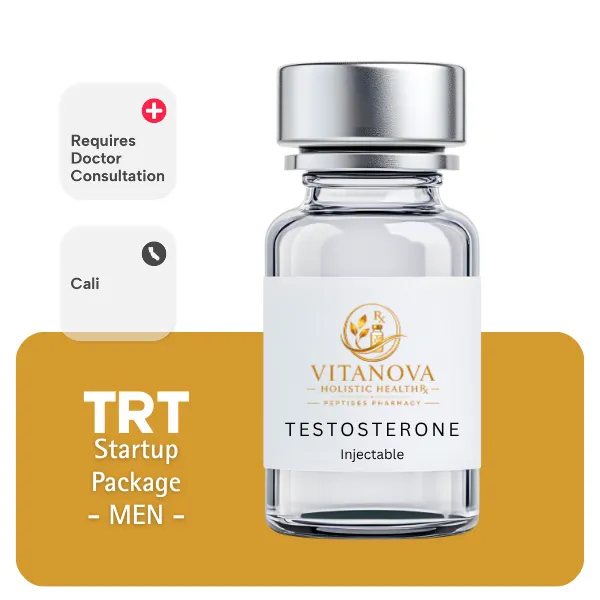 TRT CALI Men's Startup Package 60 days (Consult, Labs, Cypionate 200mg/mL 10mL + Anastrozole 24×1mg)