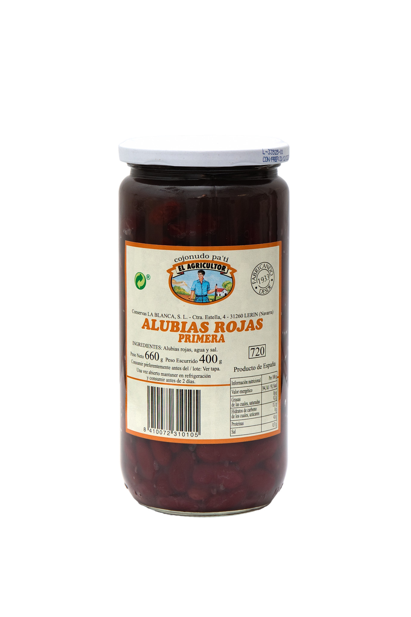 Alubia roja cristal kg (Navarra)