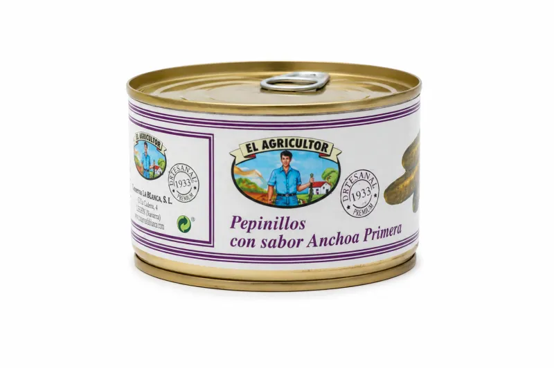 Pepino sabor (anchoa) lata 390gr (Navarra).