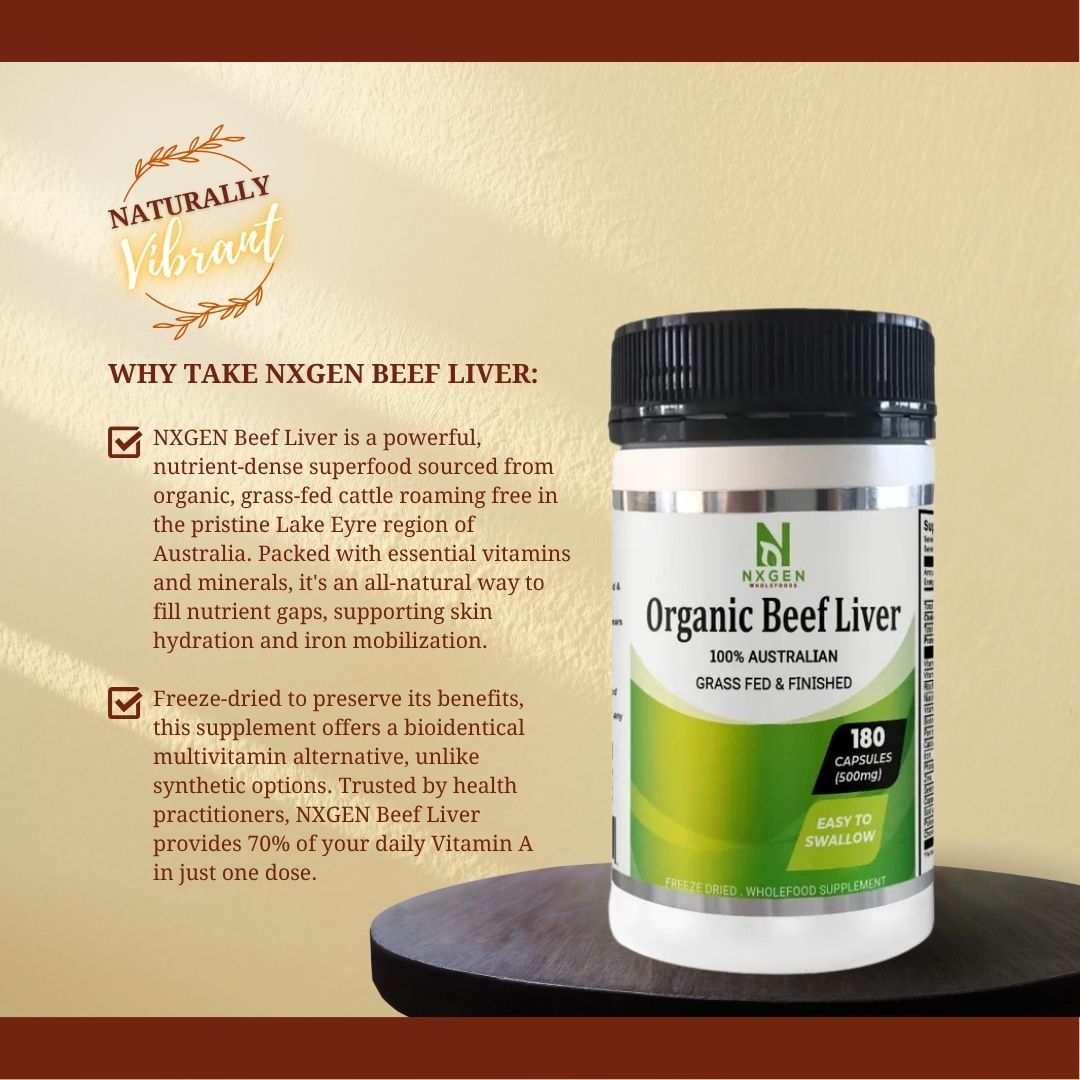 Organic Grass-fed Beef Liver 120 Capsules