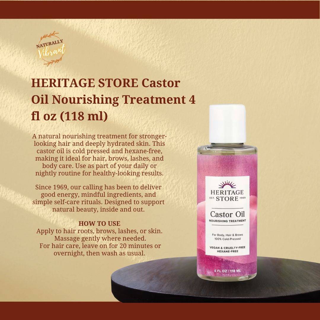 HERITAGE STORE Castor Oil Nourishing Treatment 4 fl oz (118 ml)