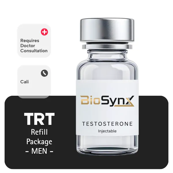 TRT CALI  Men's Refill Package 60 days (Cypionate 200mg/mL 10mL + Anastrozole 24×1mg)