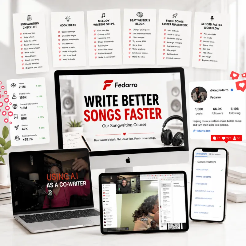 Write Better Songs Faster: Our songwriting Course 