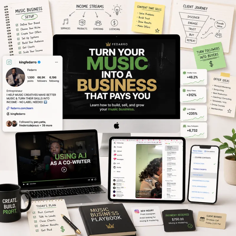 Turn Your Music into a Business that pays you