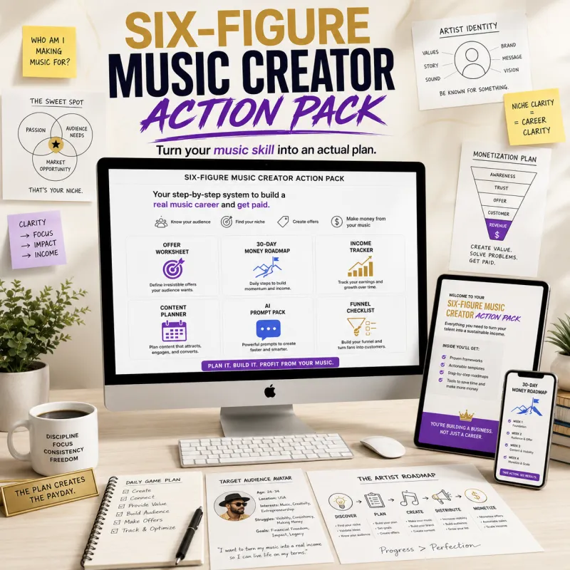 6-Figure Music Creator Action Pack