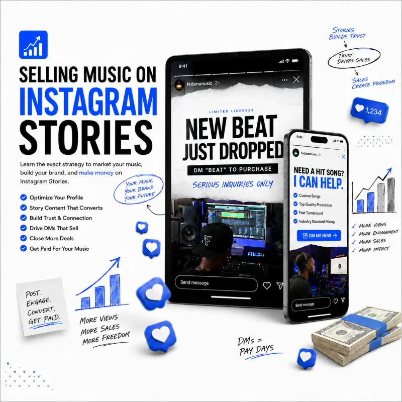 Selling Music on Instagram Stories 