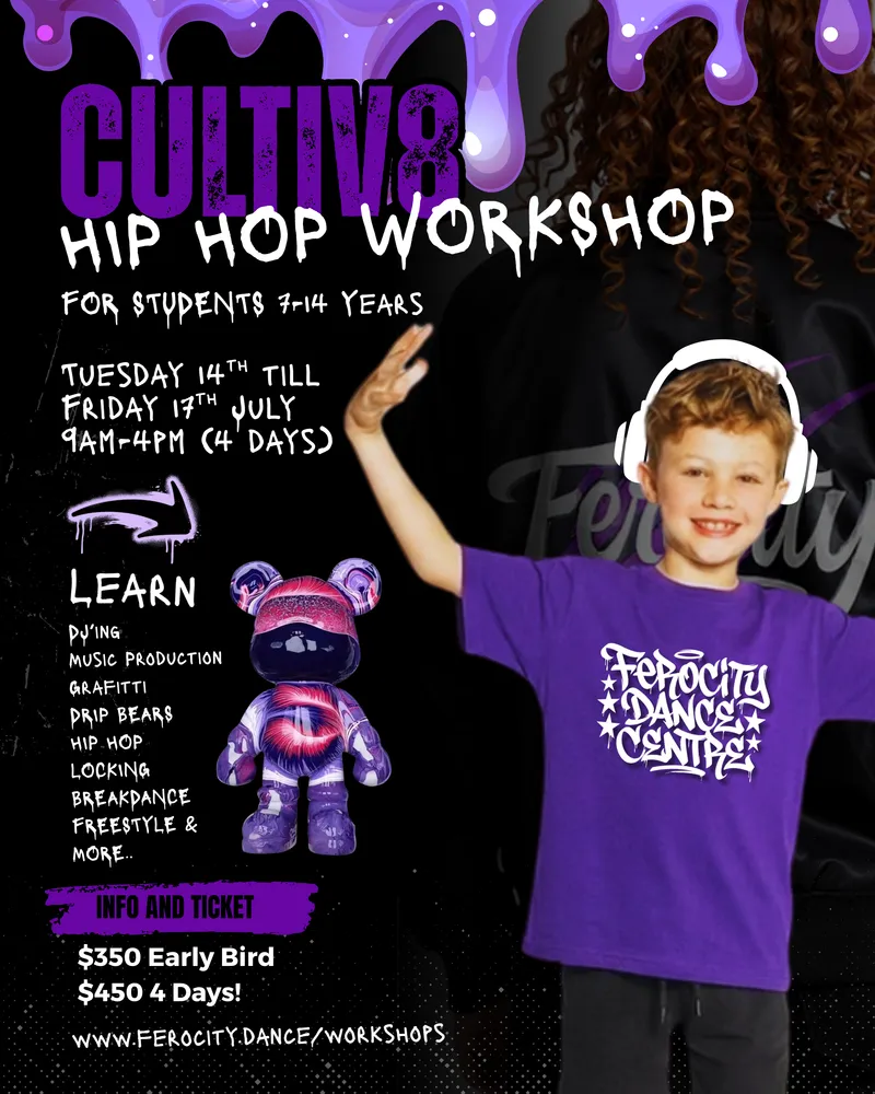 Cultiv8 Holiday Workshop (14th-17th July 9-4pm)