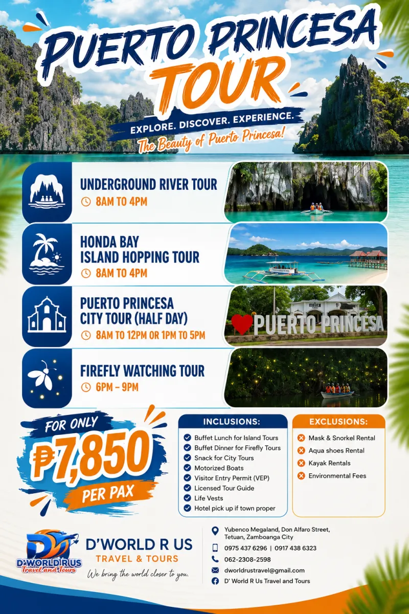PUERTO PRINCESA TOUR 