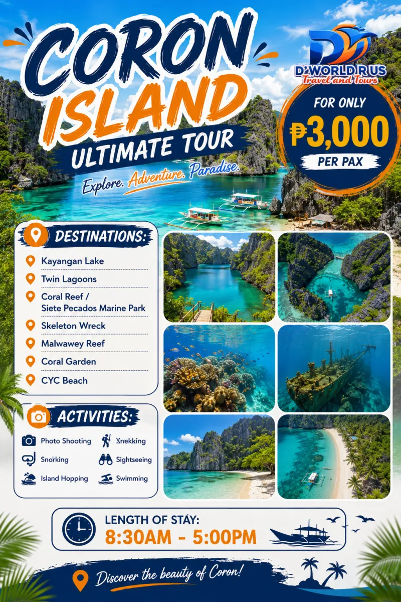 CORON ULTIMATE DAY TOUR