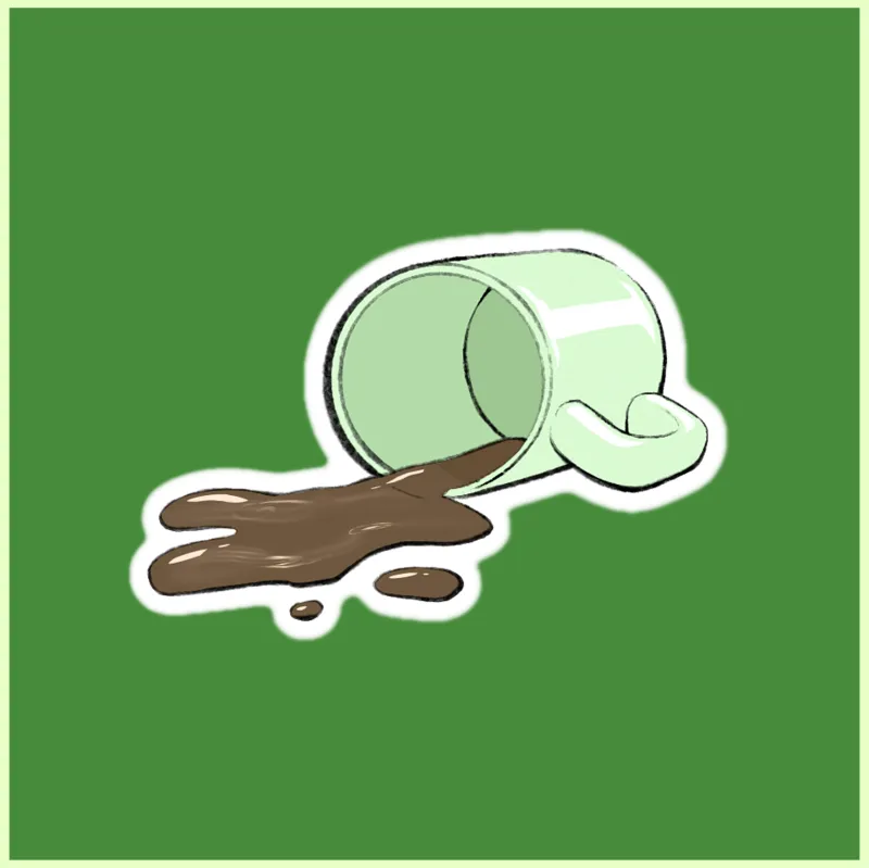 Spilled Sticker