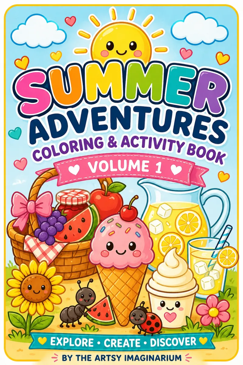 🌞 Summer Adventures Coloring & Activity Book: Volume 1