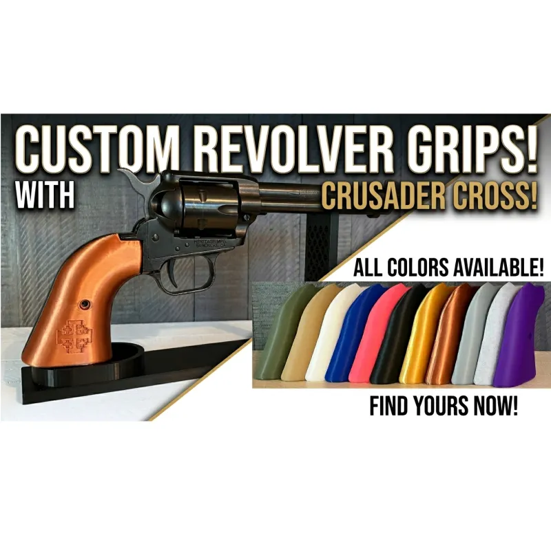 Custom Rough Rider Grips Crusader Cross