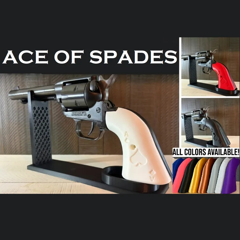 Custom Rough Rider Grips Ace of Spades Theme