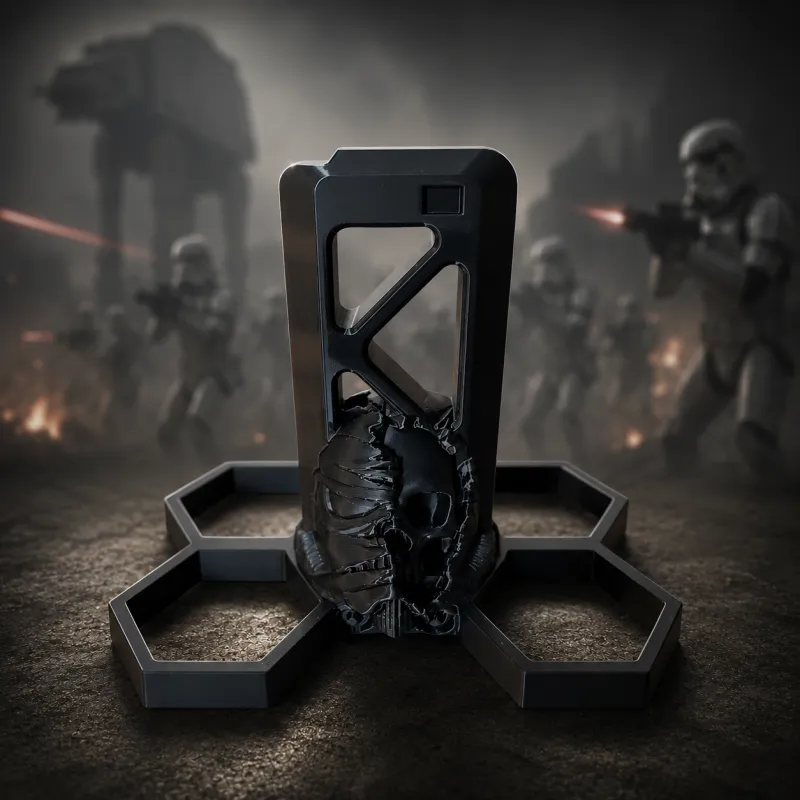 Stormtrooper Mask Skull AR15 Rifle Stand