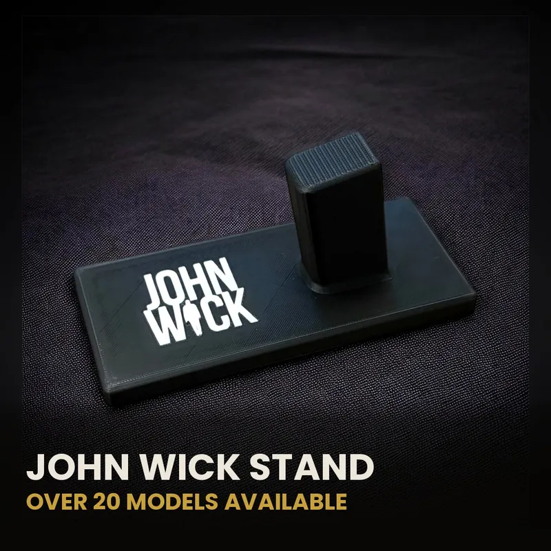 John Wick-Inspired Pistol Display Stand – Fits 24 Handgun Models