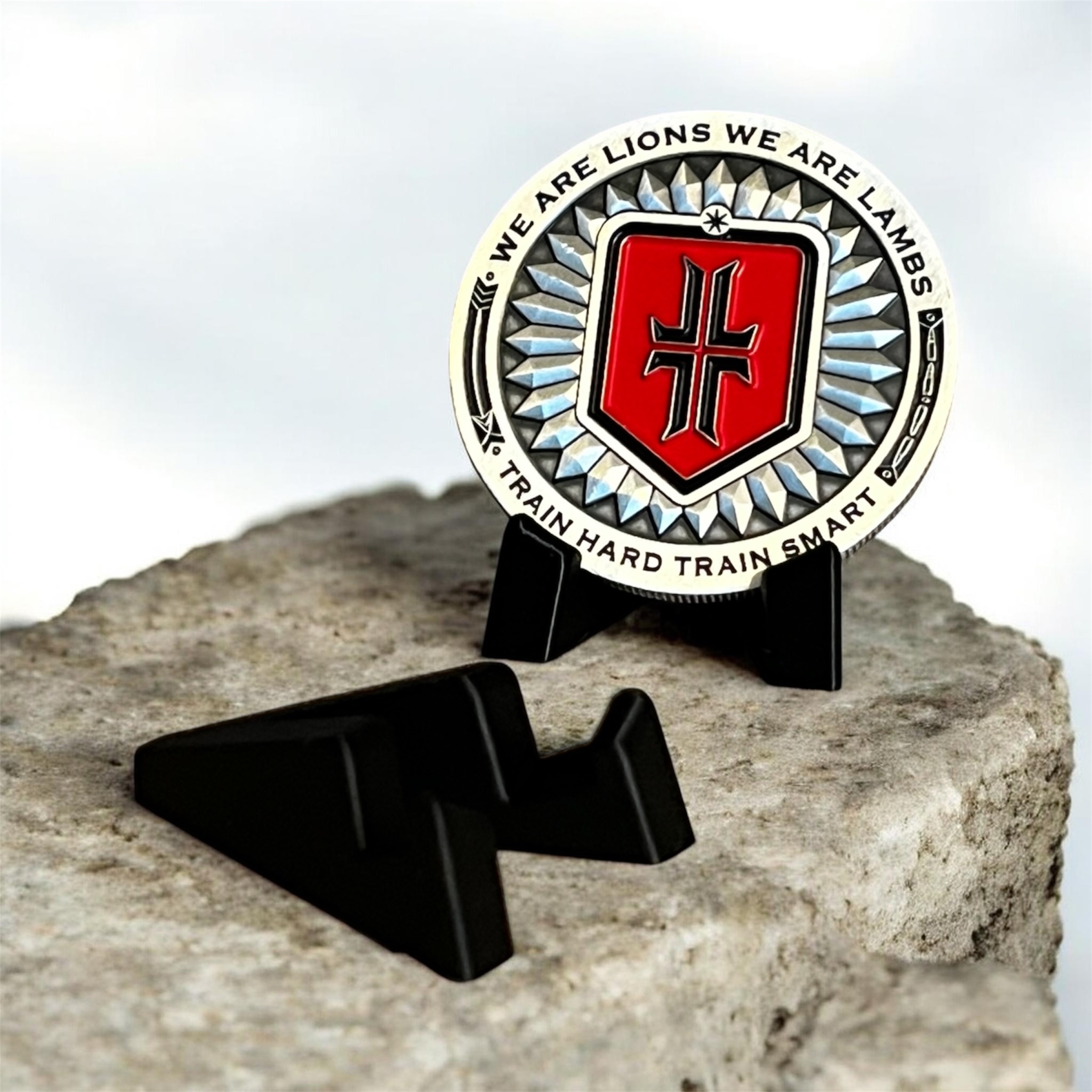 Single Challenge Coin Display Stand | Military, Veteran & First Responder Coin Holder