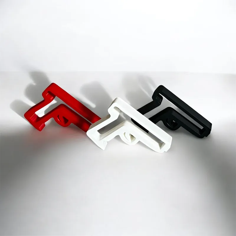 Gun-Shaped Phone Stand – 3D Printed Novelty