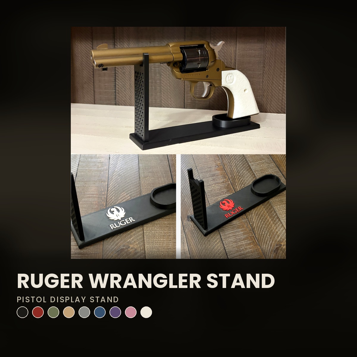 Ruger Wrangler Revolver Stand Display Rack