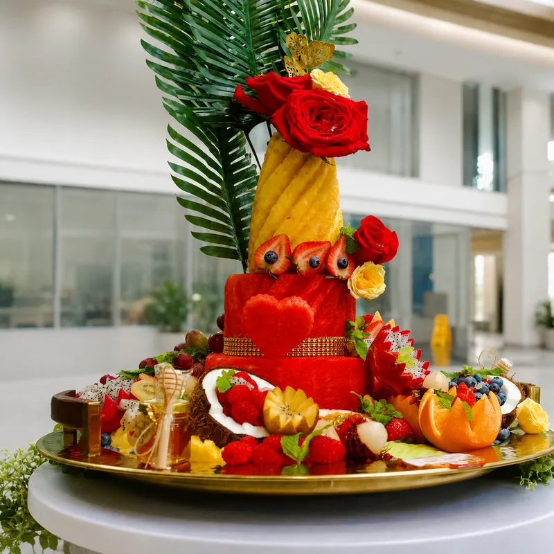 Royal Tropical Fruit Centerpiece